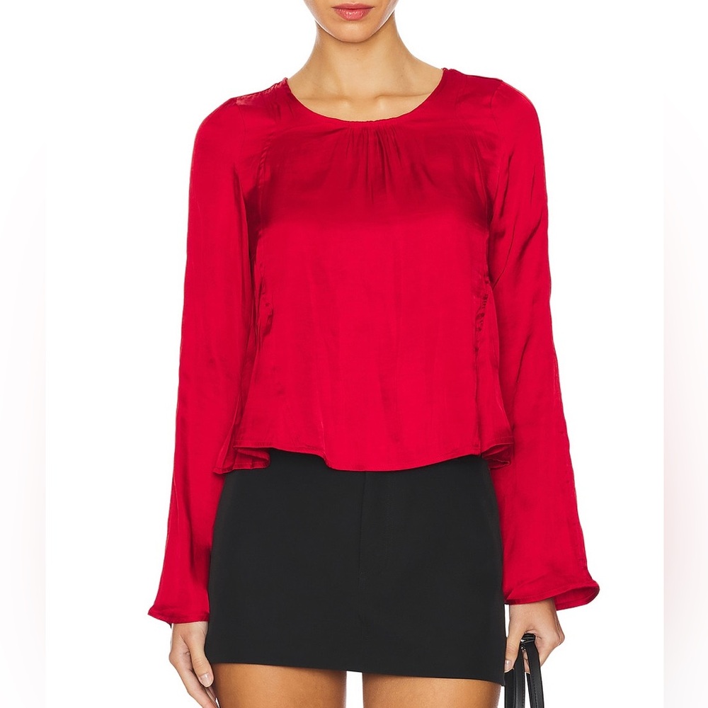 NWT Free People Arabella Blouse in Rubies size S